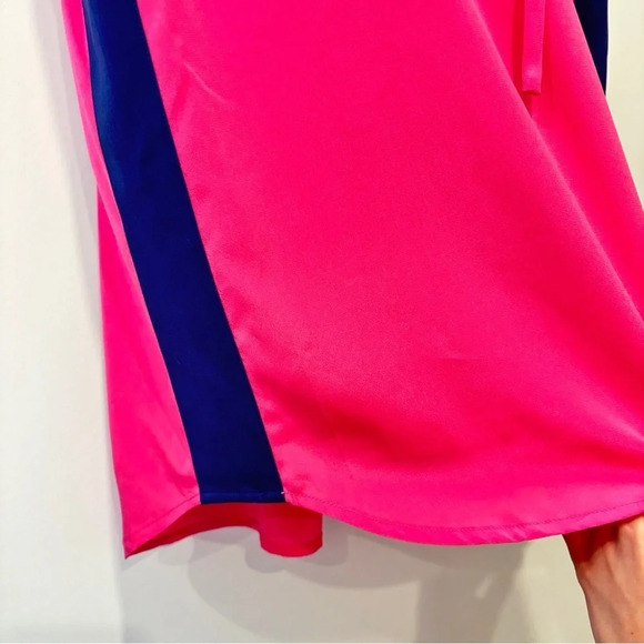 DKNYC Pink silk stretch drawstring dress - Picture 4 of 7
